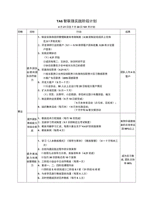 TA6智联强实践阶段计划（智联强三阶段）.docx