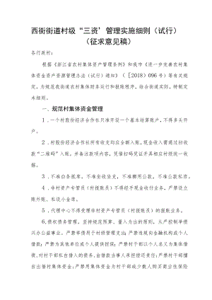 《兰巨乡村级“三资”管理实施细则（试行）（征求意见稿）》.docx