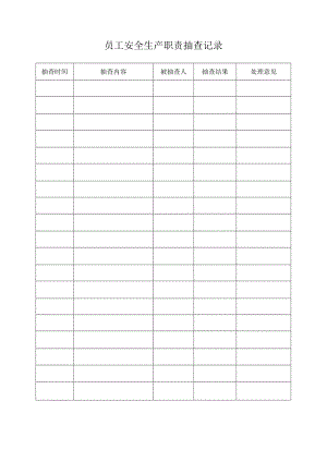 025安全生产职责应知应会抽查表.docx