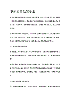 2023版事故应急处置手册.docx