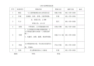 LOGO标牌检验标准.docx