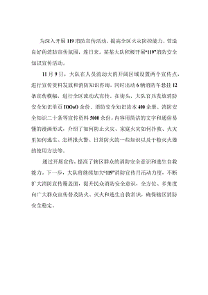 119消防宣传新闻稿.docx