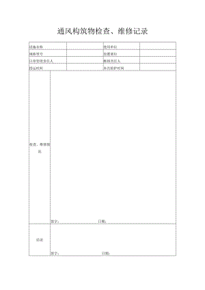 172通风构筑物检查记录.docx