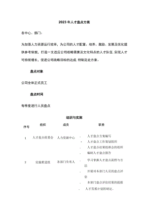 2023年人才盘点方案.docx