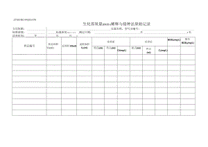 ZYMJ-BG-04(JS)-070 生化需氧量（BOD5）稀释与接种法原始记录.docx