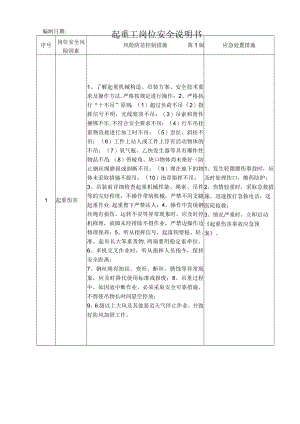 32起重工岗位安全说明书.docx