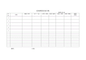 三体系认证监视测量设备台帐.docx