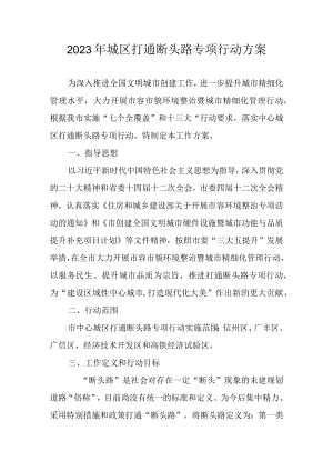 2023年城区打通断头路专项行动方案.docx
