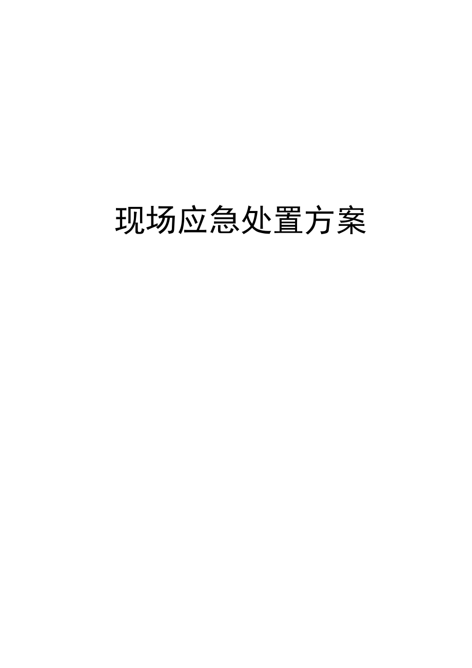 【处置方案类】建筑施工现场应急处置方案汇编(23页).docx_第1页