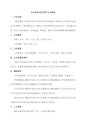 公司环保专家及骨干认证制度.docx