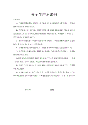 作业人员安全生产承诺书.docx
