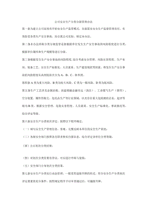 公司安全生产分类分级管理办法.docx
