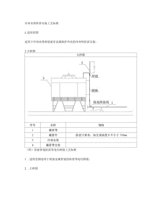 冷却水塔防雷安装工艺标准.docx