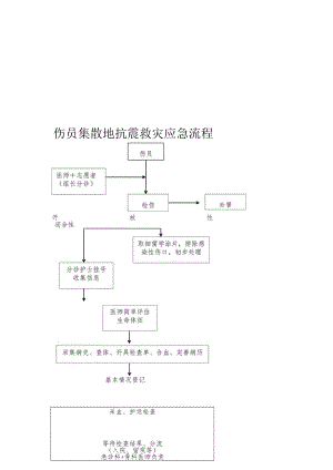 伤员集散地抗震救灾应急流程.docx