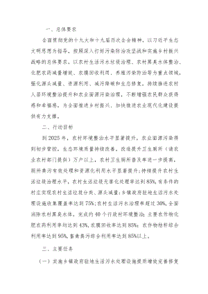 农业农村污染治理攻坚战实施方案（2021-2025年）.docx