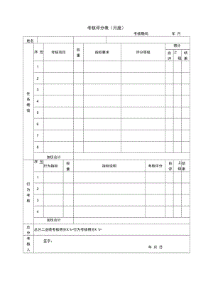 企业绩效管理系统08绩效考核表（标注）.docx