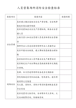 人员密集场所消防安全检查标准.docx