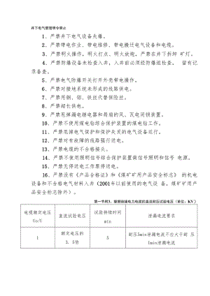 井下电气管理明令禁止.docx