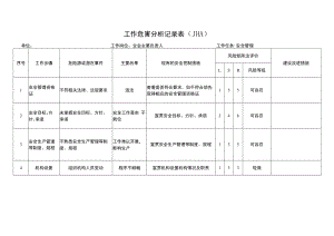 企业主要负责人工作危害分析记录表（JHA）.docx