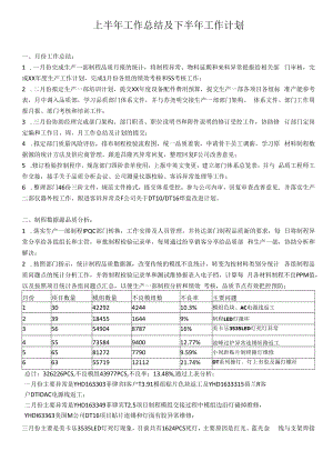 上半年工作总结及下半年工作计划.docx