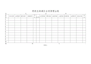 两级总部调价合同管理台账.docx