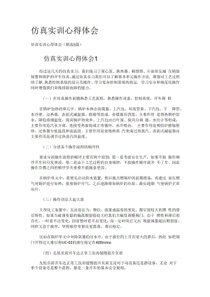仿真实训心得体会.docx