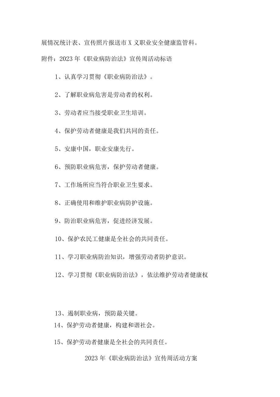 2023年化工企业开展职业健康宣传周活动工作方案 (4份).docx_第2页