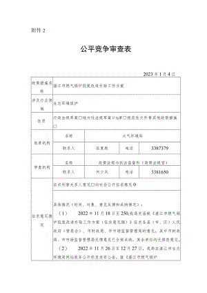 公平竞争审查初步结论（低氮改造补贴方案）.docx