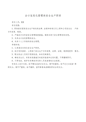 会计信息化管理岗安全生产职责.docx