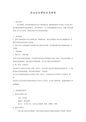 【预案】食品安全事故应急预案(修改).docx