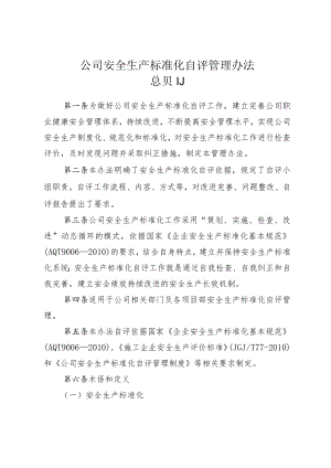 公司安全生产标准化自评管理办法.docx