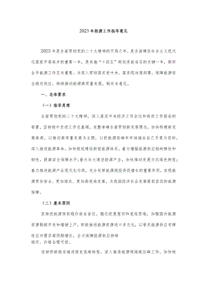 2023年能源工作指导意见.docx