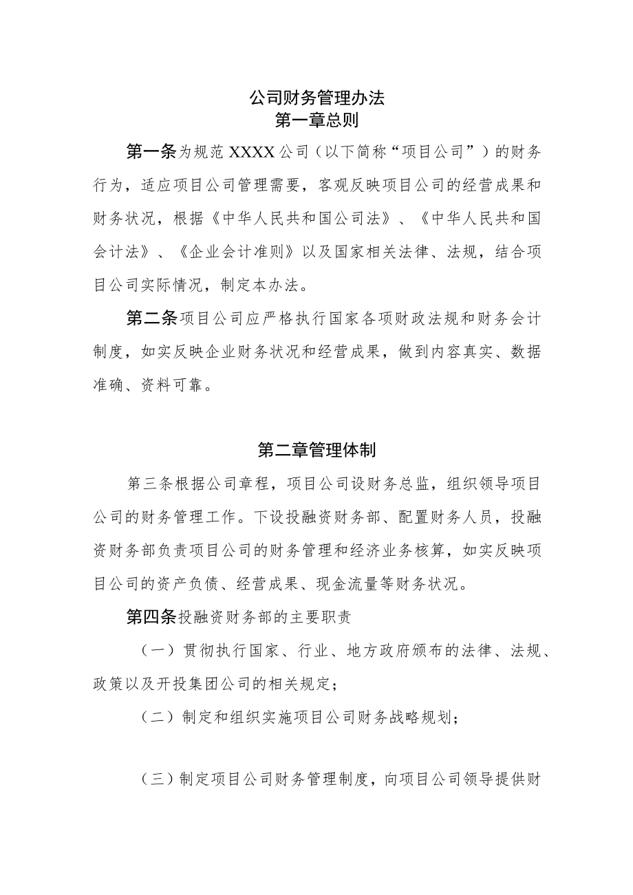 公司财务管理办法.docx_第1页