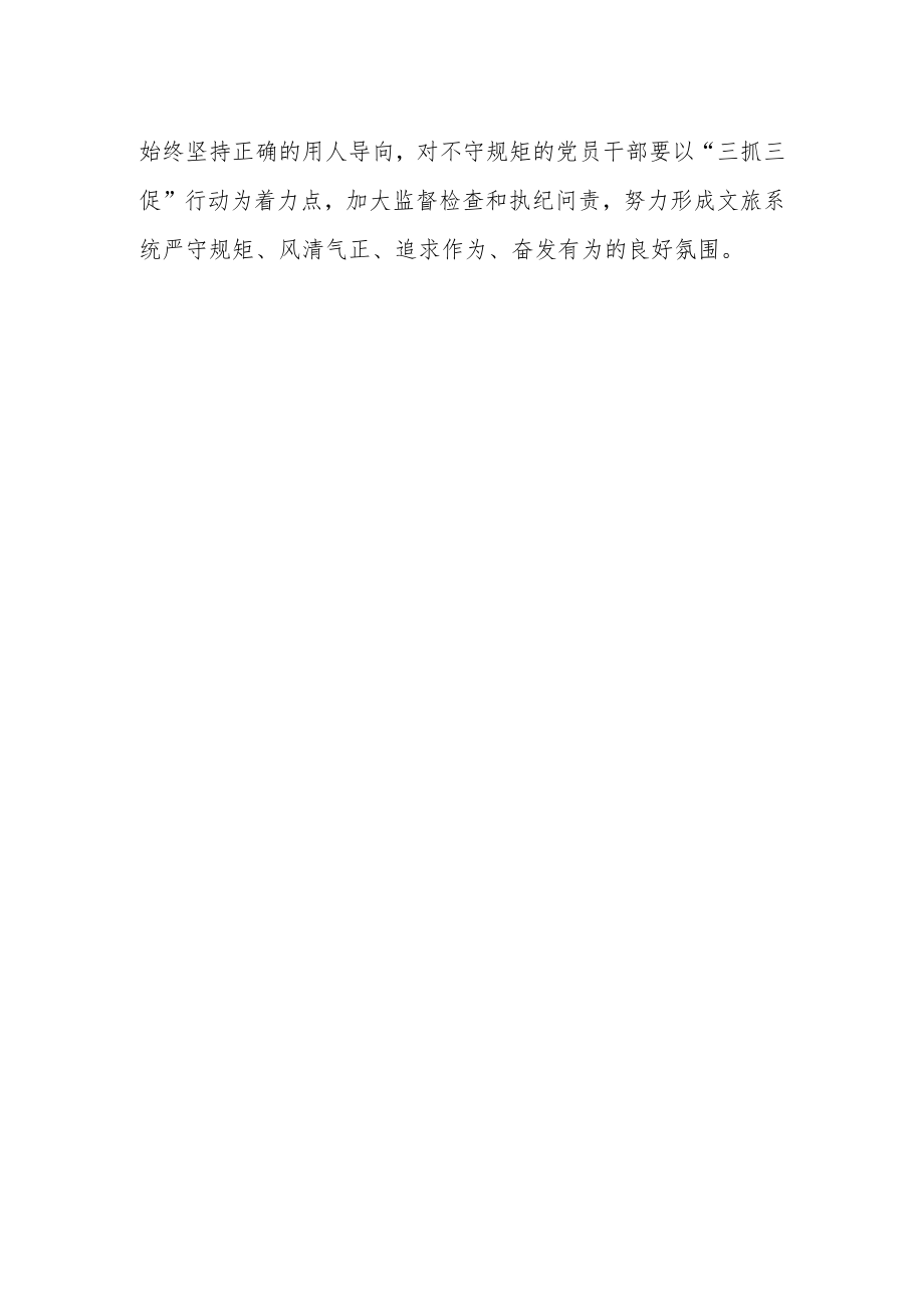 区文旅局召开【“三抓三促”行动进行时】学习研讨会发言材料.docx_第3页