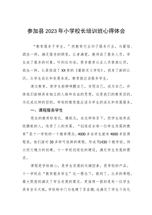 2023年参加小学校长培训心得体会四篇.docx