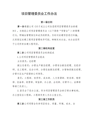 公司项目管理委员会工作办法.docx