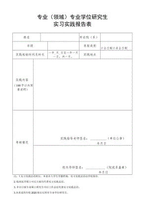 专业学位研究生实习实践报告.docx