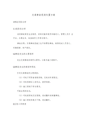交通事故现场处置方案.docx