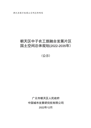 中子工农旅融合发展片区国土空间总体规划（2021-2035年）.docx
