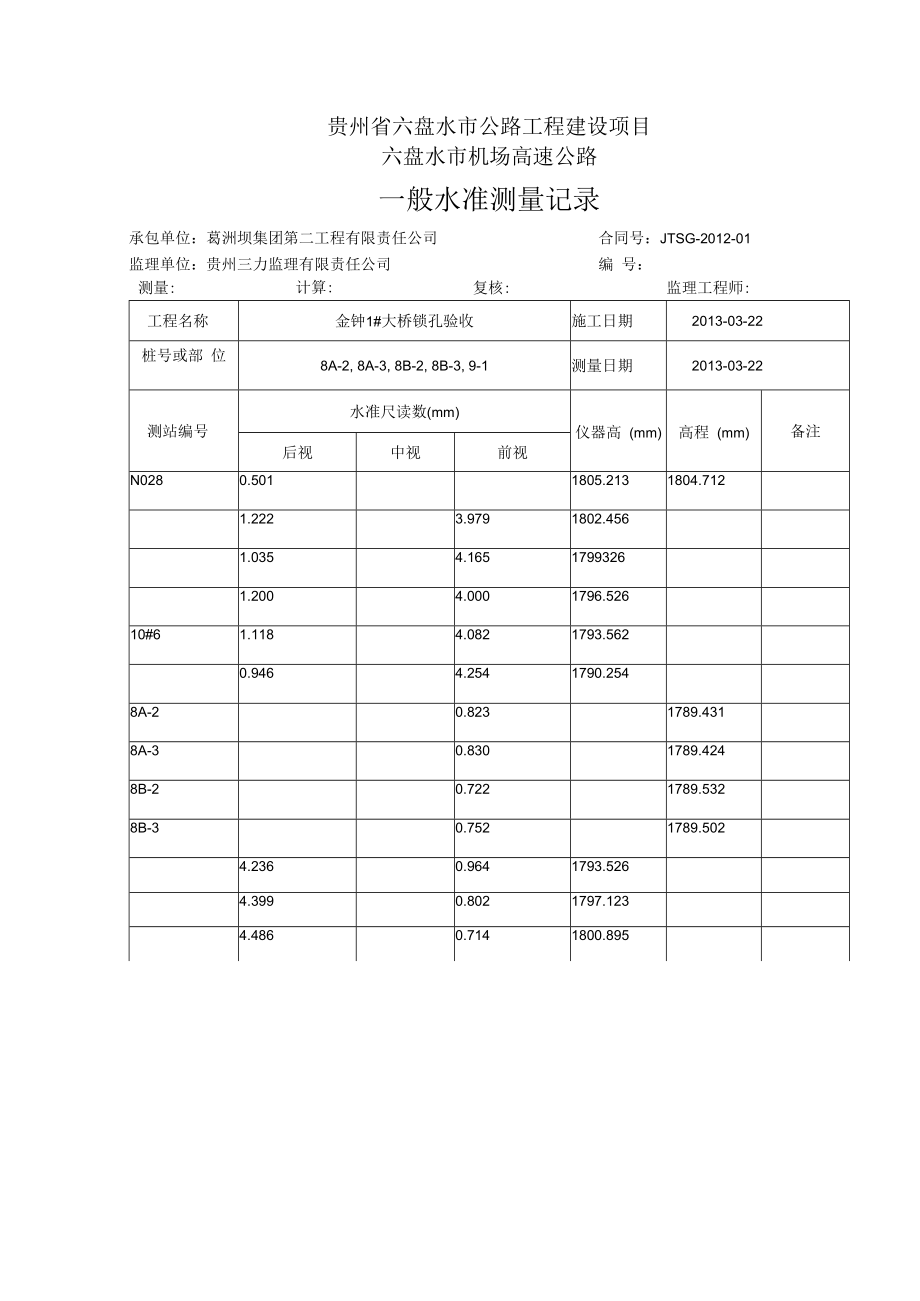 【8】水准表8A-28A-38B-28B-39-1.docx_第1页