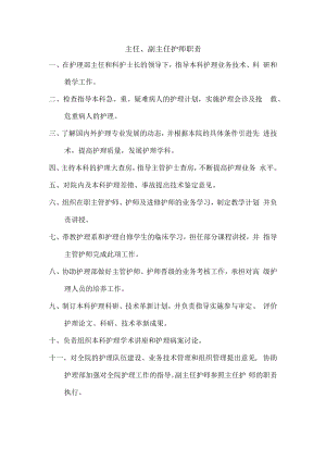主任、副主任护师职责.docx