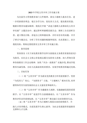 2023年乡镇学校五育并举工作实施方案.docx