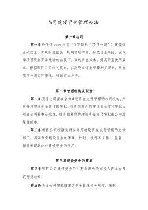公司建设资金管理办法.docx