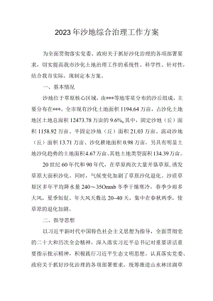 2023年沙地综合治理工作方案.docx