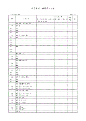 单项工程计价汇总表.docx
