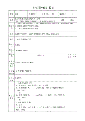 心源性呼吸困难心源性水肿的常用护理诊断教案.docx