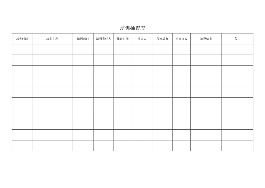 培训抽查表.docx_第1页