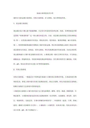 场地污染修复技术分类.docx