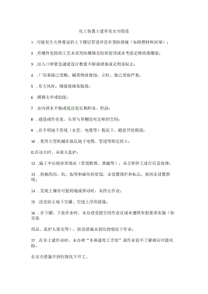 化工装置土建常见安全隐患.docx