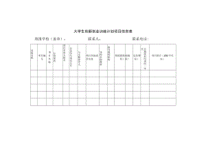大学生创新创业训练计划项目信息表.docx
